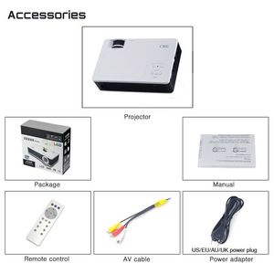 CRE X1600 hd led proyector de película 800x480 wvga con sistema android para niños 1080 p - Product Image 6