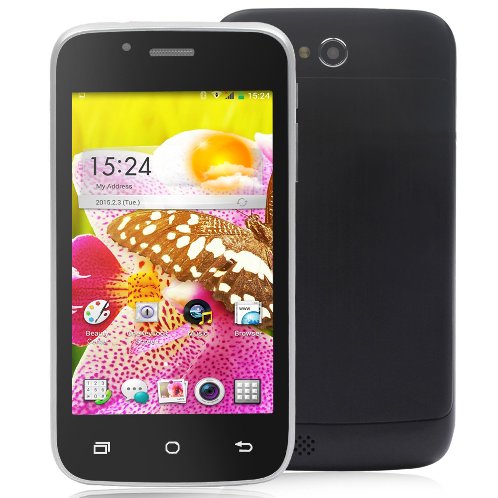лучшие продажи в россии для 2015 новые продукты 4 дюйма 800*480 экран android 4,4 высокое качество мобильный телефон