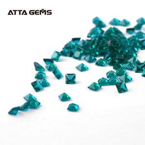 Creado <span class=keywords><strong>Esmeralda</strong></span> princesa cut 2,5*2,5mm <span class=keywords><strong>piedra</strong></span> verde <span class=keywords><strong>esmeralda</strong></span> <span class=keywords><strong>Esmeralda</strong></span> <span class=keywords><strong>valor</strong></span> definición - Product Image 1
