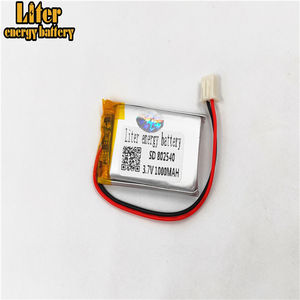 Plug 2,0-2 P 802540 of 1000 mah <strong>3</strong>,7 v Rechargeable lipo battery solar Battery Battery li-ion battery Battery Lithium Polymer with PCM - Product Image 3
