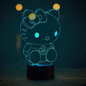 3D <span class=keywords><strong>HELLO</strong></span> <span class=keywords><strong>KITTY</strong></span> 7 COULEURS LED <span class=keywords><strong>VEILLEUSE</strong></span> PARFAITE pour CHAMBRE DE BÉBÉ - Product Image 5
