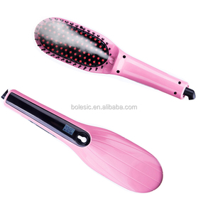Cheveux électrique à vapeur styler humide à sec lisseur brosse peigne comme vu sur tv plat fer graisse fer cheveux - Product Image 2