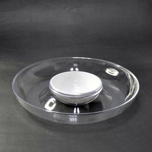 Crystal <b>Clear</b> Round Plastic Fruit Bowl - Product Image 1