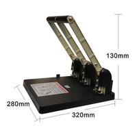 Perforatrice métallique robuste à 3 trous, machine à perforer économique en termes d'effort, capacité de 150 feuilles de papier lettre