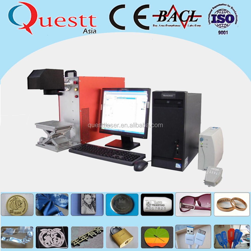 Laser machine de marquage pour outil de mesure Quantique 10 20 30 Oreille D'un Animal Tag Fiber Laser Marker