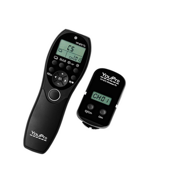 YouPro 880 LCD Display Camera Wired Shutter Release for Dslr