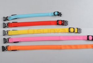 ปลอกคอนิรภัยสำหรับสัตว์เลี้ยงมีไฟ LED ไนลอนเรืองแสงในที่มืดสำหรับสุนัข - Product Image 4