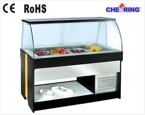 <span class=keywords><strong>Mostrador</strong></span> de Buffet/Barra de Ensaladas/Vitrinas Refrigeradas Abiertas para Ensaladas (M-P1830FL4) - Product Image 4