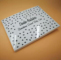 Boîte carrée en papier kraft recyclé écologique avec impression quadricolore et gaufrage pour emballage à emporter