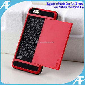 Caso Titular de la <span class=keywords><strong>Tarjeta</strong></span> para el iphone6 6s Caso Ranura de la <span class=keywords><strong>Tarjeta</strong></span> de crédito de Bolsillo Oculto Efectivo ID Slide caso - Product Image 1