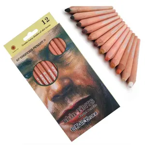 亚马逊热门德国优质艺术家级水彩肤色粉彩铅笔