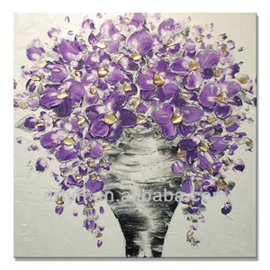 Populaire Fleur <span class=keywords><strong>Peinture</strong></span> À L'huile avec Couteaux - Product Image 1
