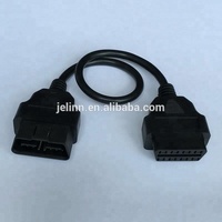 Cable de extensión J1962 OBD2, Conector de 16 pines macho a hembra, redondo