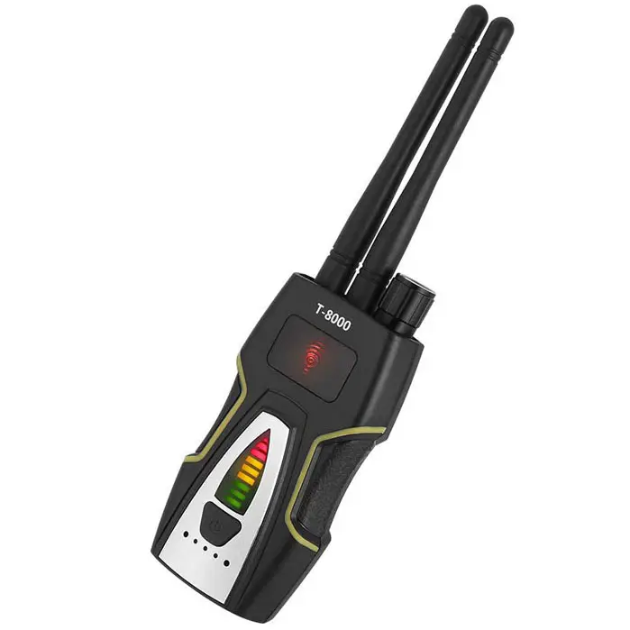 T8000 RF Signal Detectors Wireless Bug speed hidden camera Lens GSM Audio Finder GPS Scan Detector