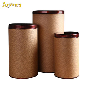Vendita calda scatola di imballaggio a tubo tondo con logo personalizzato carta da tè Caddy con coperchio scatola da tè contenitore per tè - Product Image 3