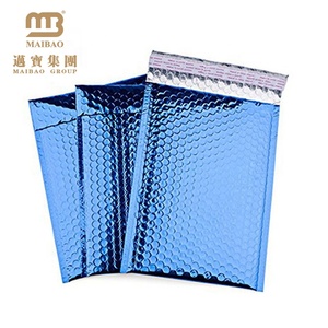 Acolchado Durable brillante metálico púrpura adhesivo envío sobre rosa de polietileno burbuja - Product Image 3