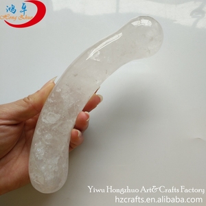 क्वार्ट्ज क्रिस्टल की छड़ी काले डिल्डो पत्थर - Product Image 2