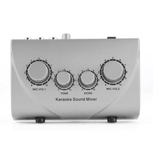 Gymsong HD-N2 Bạc <span class=keywords><strong>Mini</strong></span> Home Karaoke khuếch đại với âm thanh <span class=keywords><strong>Echo</strong></span> Mixer - Product Image 2
