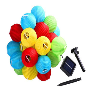 Linterna colgante <span class=keywords><strong>de</strong></span> luz solar multicolor <span class=keywords><strong>de</strong></span> 10 LED para patio <span class=keywords><strong>de</strong></span> jardín al aire libre y decoración navideña clasificada IP44 - Product Image 3