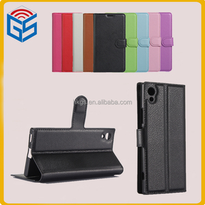 Caja de cuero de lujo de la cubierta del tirón para la caja del teléfono celular de xperia z6 de Sony para xperia xa1 de Sony - Product Image 1