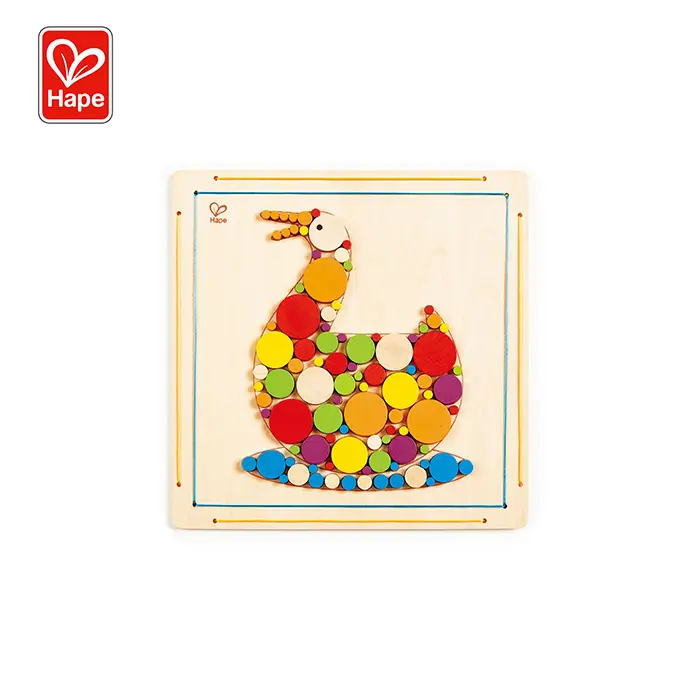 Creativity for Kids Wooden Circles Duck Decor Mosaic Kit Diy Art Other Educational Toys 2 to 4 Years Unisex Cpsia ASTM EN71 Ce