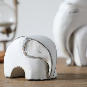 Intérieurs de maison Ornements familiaux en résine Décoration artisanale Statues d'éléphants Décoration intérieure en résine - Product Image 4