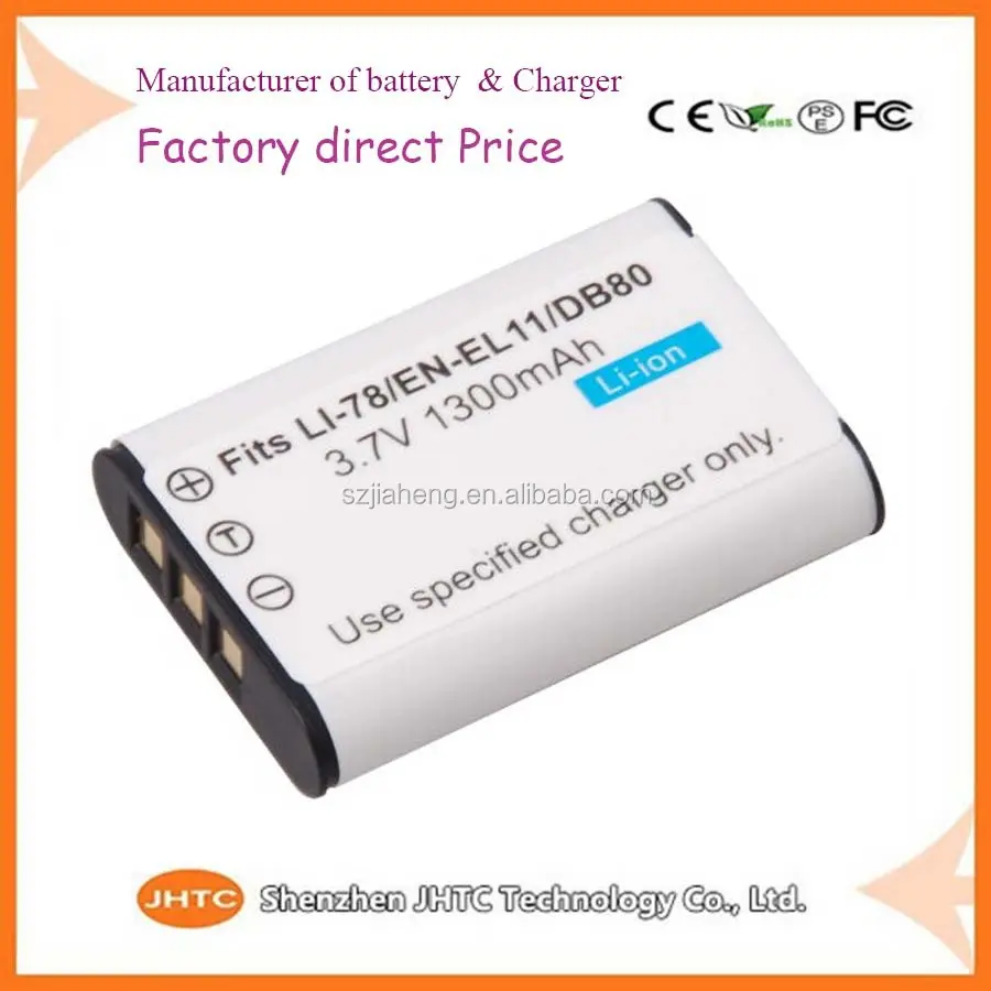 3.7V 1300mAh Digital Camera Battery LI-60B EN-EL11 for Olympus C-575 C575 FE370 X880 X-880