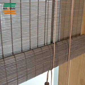 Groothandel 210cm breed roller blind-Hoogwaardige geweven afgewerkt bamboe blind plooien met venster type