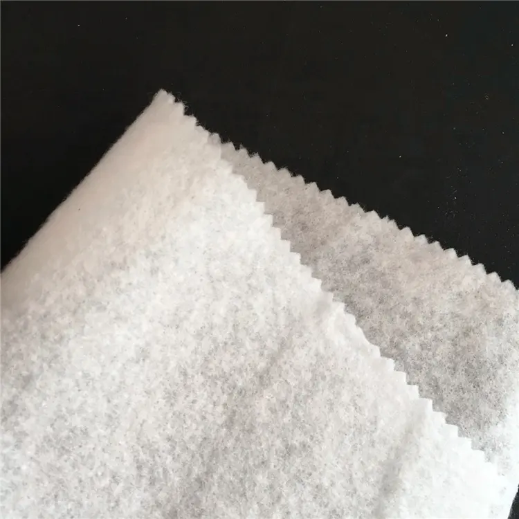 needle punched polyester nonwoven wadding PET recyclable material interlining non-woven fabric