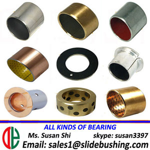 Faites glisser la bague de glissement acier de 흑연 de palier de PTFE de 청동 en laiton de cuivre 오일리스 douille - Product Image 2