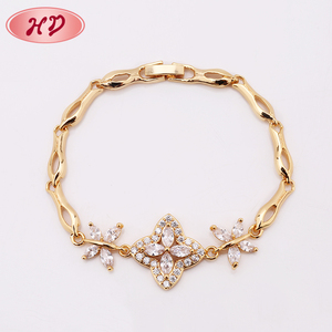 2018 Cina Alibaba Rubino Zircone 18 K Oro Gioiello Donne Del Braccialetto - Product Image 4