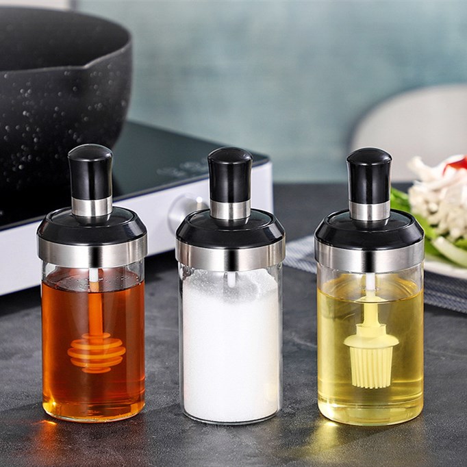 Transparent color-oil jar