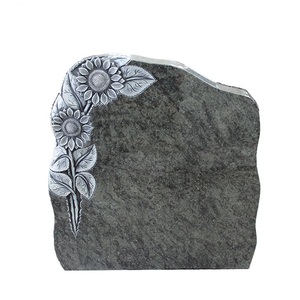 Shanxi Black Granite Flat Headstone And Grave Stone For American Cemetery Funeral Headstone