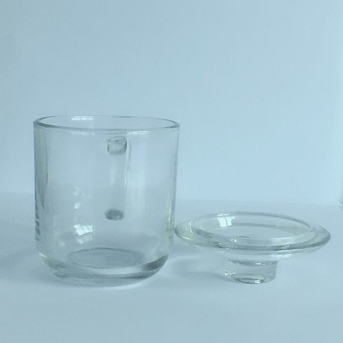 Hot Sale Promotion Glass Tea Mugs with lid for drinking Glass Coffee Mug