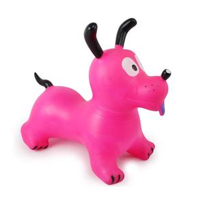 <span class=keywords><strong>Jouet</strong></span> gonflable pour enfant en PVC souple rose et féroce en forme de chien avec de grands yeux et une longue nez pour les jeux et activités en plein air - Product Image 4