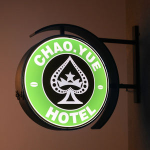 להתאמה אישית אור תיבת 3D לוגו <span class=keywords><strong>Led</strong></span> זול אור תיבת לוגו סימן סימן 3D תיבת אור - Product Image 6