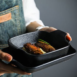 Ustensiles <span class=keywords><strong>de</strong></span> cuisine <span class=keywords><strong>de</strong></span> service <span class=keywords><strong>en</strong></span> <span class=keywords><strong>fonte</strong></span> noire <span class=keywords><strong>de</strong></span> haute qualité grès plat <span class=keywords><strong>de</strong></span> boulanger ustensiles <span class=keywords><strong>de</strong></span> <span class=keywords><strong>cuisson</strong></span> <span class=keywords><strong>plaque</strong></span> <span class=keywords><strong>de</strong></span> <span class=keywords><strong>cuisson</strong></span> <span class=keywords><strong>en</strong></span> céramique avec poignée - Product Image 3