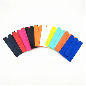 Popular <span class=keywords><strong>Tarjetero</strong></span> de Silicona, Soporte <span class=keywords><strong>para</strong></span> Tarjetas de Teléfono Móvil de Silicona - Product Image 1