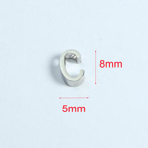 FAI DA TE In Acciaio Inox A-Z <span class=keywords><strong>Alfabeto</strong></span> Altamente Lucido Personalizzato Lettera di Fascini per Monili Che Fanno - Product Image 5