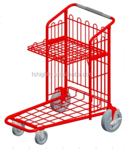 Supermarkt Material Handling Carts, Liefer wagen Klapp plattform Cart, Utility Cart