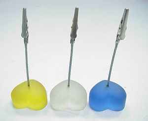 เชิงเทียนแก้วรูปหัวใจสีแดง - Product Image 5