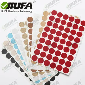 JIUFA Furniture Hardware Accessory Capfix Self Adhesive For Furniture Texture Sticker Cover Screw Holes Hundreds Color Option