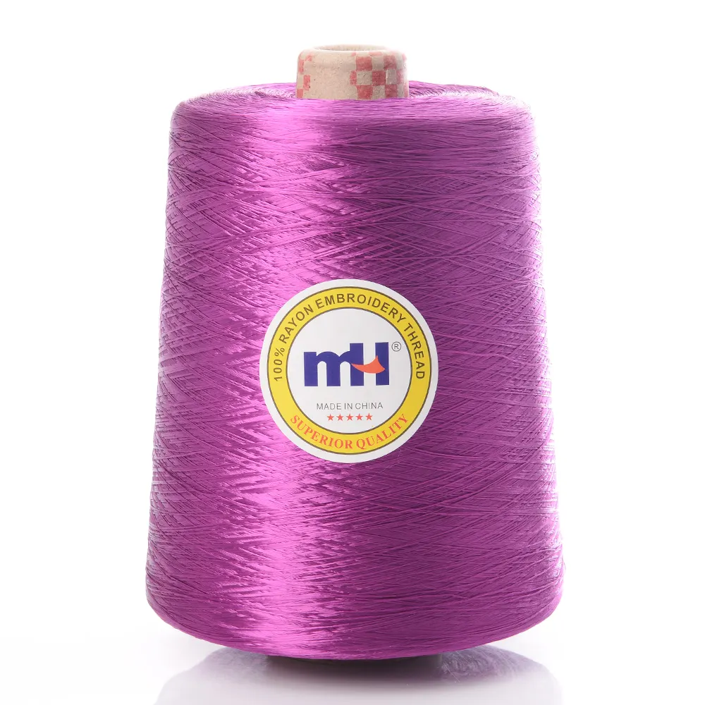 เรยอน Viscose 100% เย็บปักถักร้อยด้ายเส้นด้ายวัสดุ300D/1 1KG/กรวย