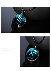 Douze zodiaque Design Bélier Taureau Gémeaux Cancer Lion Vierge Balance Scorpion Sagittaire Capricorne Verseau Poissons Horoscope Collier - Product Image 5