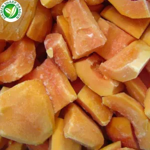 IQF-piezas de fruta de Papaya fresca, congelador