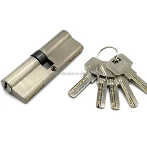 OEM euro profile brass mortise double open door lock cylinder