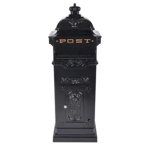 Bulk Buy From China Black Free Standing Residential Indoor Mail box Letter Box