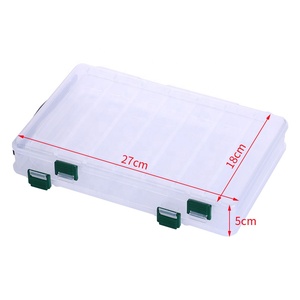 <span class=keywords><strong>Caja</strong></span> <span class=keywords><strong>de</strong></span> <span class=keywords><strong>Pesca</strong></span> Rígida Transparente <span class=keywords><strong>de</strong></span> Plástico Duro para Almacenamiento <span class=keywords><strong>de</strong></span> Señuelos, Anzuelos y Cebos - Uso en Ríos y Arroyos con Capacidad Inferior a 20L - Product Image 3
