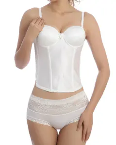 Sexi Bridal underwear corsets white good figure corset and panty set