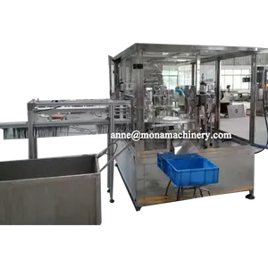 New design 4 head Full Automatic Packing Machine Doypack Juice milk water Tomato Sauce Filling Machine